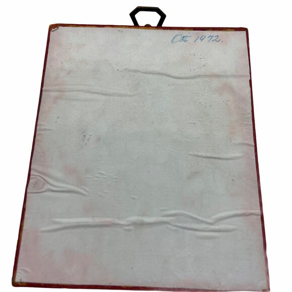 Inuit Decoupage Wall Hanging 1972 Novelty Kitsch Handmade Retro Chic by Fiona - Picture 2 of 12